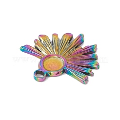 Ion Plating(IP) 304 Stainless Steel Pendant Cabochon Settings&nbsp;STAS-E169-20M