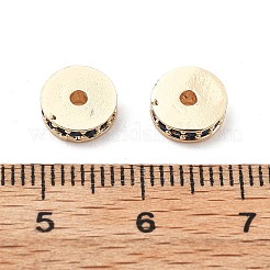 Brass Micro Pave Cubic Zirconia Beads&nbsp;KK-R216-15KCG-01