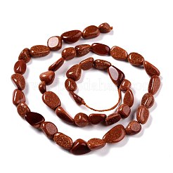 Synthetic Goldstone Beads Strands&nbsp;G-G018-14A