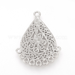Tibetan Style Alloy Connector Rhinestone Settings&nbsp;TIBE-S311-04AS-LF
