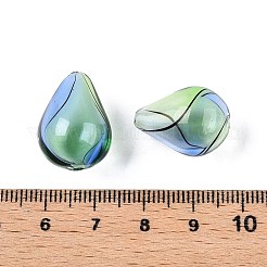 Transparent Handmade Blown Glass Globe Beads&nbsp;GLAA-T012-54B