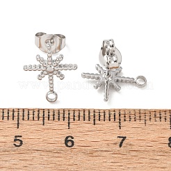 304 Stainless Steel Stud Earrings&nbsp;STAS-K291-13C-P