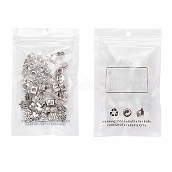 50Pcs 50 Style Tibetan Style Alloy European Beads&nbsp;TIBE-YW0001-21