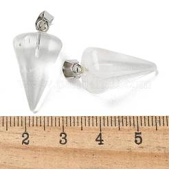 White Watermelon Stone Glass Pendants&nbsp;G-B127-13P-04