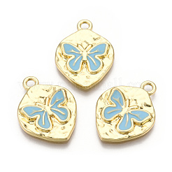 Rack Plating Alloy Enamel Pendants&nbsp;PALLOY-T077-209A