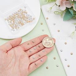 120Pcs 2 Colors Rack Plating Alloy Beads&nbsp;FIND-GO0001-96