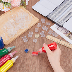 100Pcs 2 Styles Transparent Plastic Empty Watercolor Paint Pans&nbsp;KY-PH0002-24