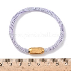 304 Stainless Steel with Polyester Metallic Cord Bracelets for Women&nbsp;BJEW-Z145-01G-27