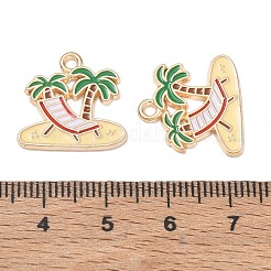 Alloy Enamel Pendants&nbsp;AL-CBAE435-08G