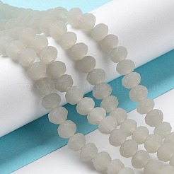 Imitation Jade Solid Color Glass Beads Strands&nbsp;EGLA-A034-J10mm-MD10
