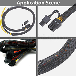 30M Flexible PET Cable Wrap Cord Protector&nbsp;OCOR-CL0001-04B