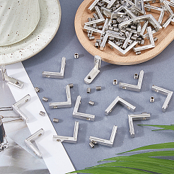 50 Bags L-shaped Aluminum Joint Corner Brackets with 2Pcs Screw&nbsp;FIND-FH0018-05