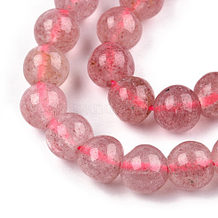 Natural Strawberry Quartz Beads Strands&nbsp;G-S150-10-6mm