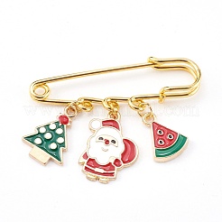 Christmas Theme Iron Safety Brooch&nbsp;JEWB-BR00057