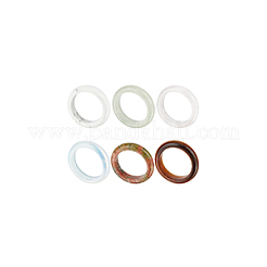 6Pcs 6 Styles Natural & Synthetic Gmestone Finger Rings for Unisex&nbsp;RJEW-BC0001-25