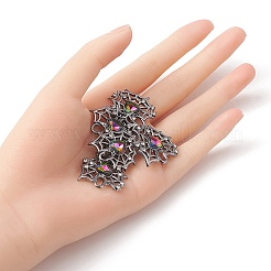 Rack Plating Alloy Glass Pendants&nbsp;FIND-YW0001-87