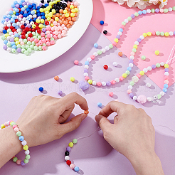 840Pcs 12 Styles Opaque Acrylic Beaded&nbsp;OACR-GA0001-23B