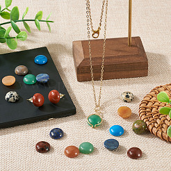 20Pcs Natural & Synthetic Mixed Gemstone Cabochons&nbsp;G-TA0002-76A