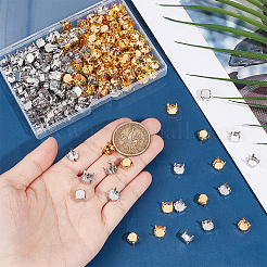 280Pcs 2 Colors 201 Stainless Steel Sew on Prong Settings&nbsp;STAS-UN0051-88