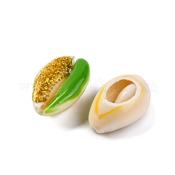 Enamel Cowrie Shell Beads&nbsp;SSHEL-M023-02C