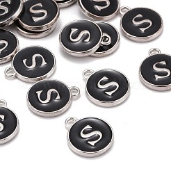 Platinum Plated Alloy Charms&nbsp;X-ENAM-S118-02S-P