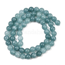 Natural Dyed White Jade Beads Strands&nbsp;GG-CBAEB22-B01-6mm-04