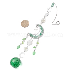 Glass Teardrop Window Hanging Suncatchers&nbsp;HJEW-JM04518