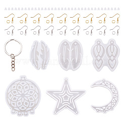 DIY Pendants Silicone Molds Keychain Clasps Kits&nbsp;DIY-TA0010-51