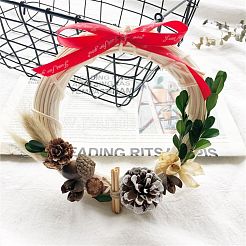 Circle Shape Rattan Vine Branch Wreath Hoop&nbsp;DIY-B022-04E