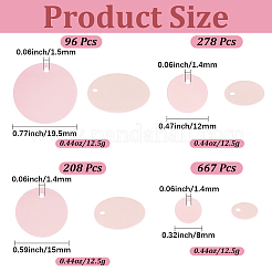 50G 4 Styles Ornament Accessories PVC Paillette/Sequins Pendants&nbsp;PVC-CY0001-02C