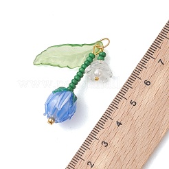 Acrylic and Handmade Lampwork Beads Pendants&nbsp;PALLOY-MZ01294-02