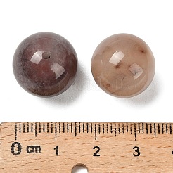 Natural Violet Strawberry Quartz Sphere Beads&nbsp;G-G290-07A