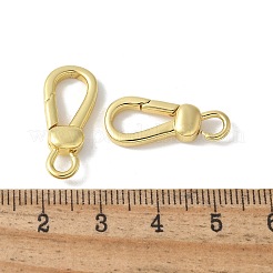 Brass Keychain Clasps&nbsp;KK-F893-15G
