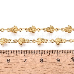 5M 304 Stainless Steel Rose Flower Link Chains&nbsp;CHS-T071-46G