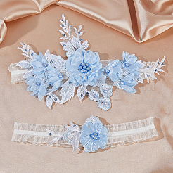 Flower Polyester Garter Leg Ring&nbsp;AJEW-WH0471-09A