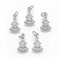 Brass Cubic Zirconia Charms&nbsp;KK-E772-20P
