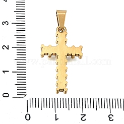 Ion Plating(IP) 304 Stainless Steel Rhinestone Pendants&nbsp;SA-CBA7062-04G