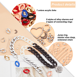 DIY Curb Chains Bracelets Necklaces Making Kits&nbsp;DIY-PH0009-27