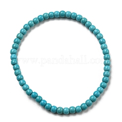 Synthetic Turquoise Beaded Stretch Bracelets&nbsp;BJEW-A117-A-18