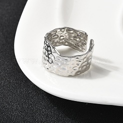 304 Stainless Steel Open Cuff Rings&nbsp;RJEW-H261-15P