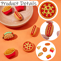 12Pcs 6 Styles Silicone Beads&nbsp;SIL-SP0001-27