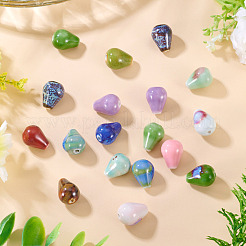 20Pcs Handmade Porcelain Beads&nbsp;PORC-TA0001-24