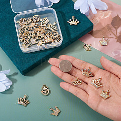 30Pcs 5 Style Alloy Rhinestone Pendants&nbsp;FIND-TA0009-16