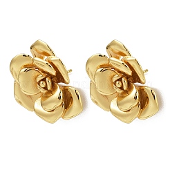Brass Stud Earrings&nbsp;EJEW-S277-08G-B