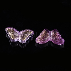 Electroplate Transparent Glass Beads&nbsp;EGLA-L027-E-B01