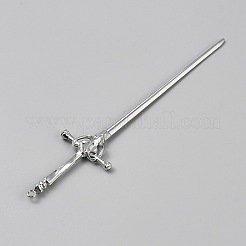 Zinc Alloy Hair Stick Findings for Women&nbsp;FIND-WH0365-027P