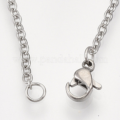 Non-Tarnish 201 Stainless Steel Pendant Necklaces&nbsp;NJEW-T009-JN068-1-40