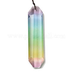 Glass Rectangle Hanging Suncatchers&nbsp;LS-HJEW-P018-C03