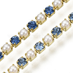 Brass Rhinestone Strass Chains&nbsp;CHC-N017-001A-A07
