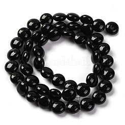 Natural Black Stone Beads Strands&nbsp;G-T047-A17-01